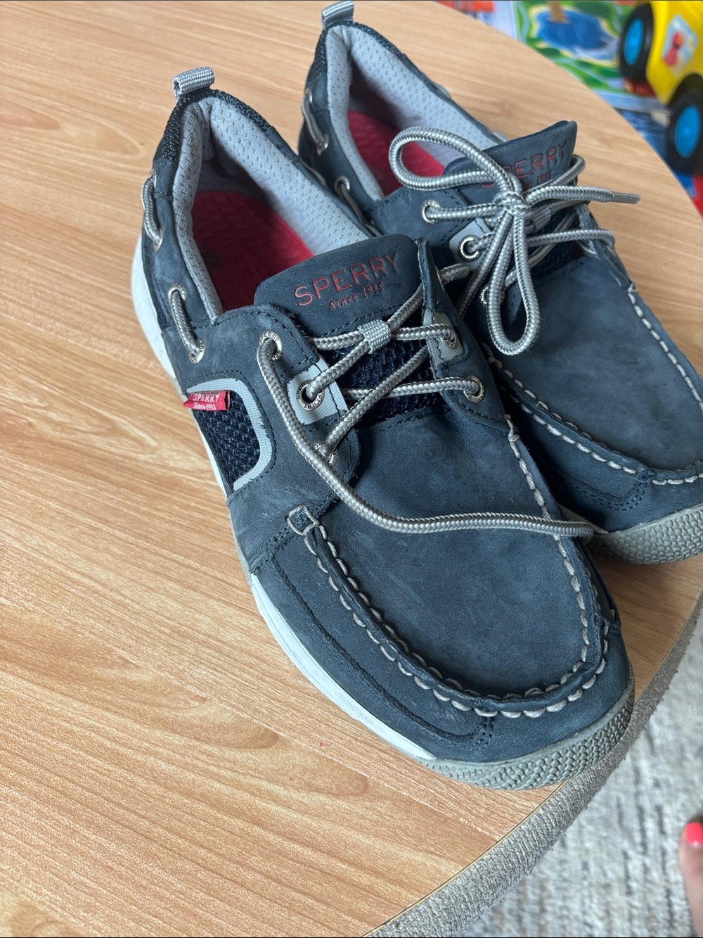 Sperry Men's Navy Gray Two-Tone Boat Shoes